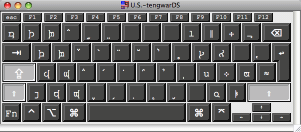 keyboard layout with capslock + shift